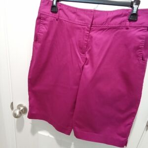George Size 6 Women's Fushia Pink Bermuda Shorts